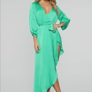 ⭐️NWT Fashion nova sheer attraction maxi dress